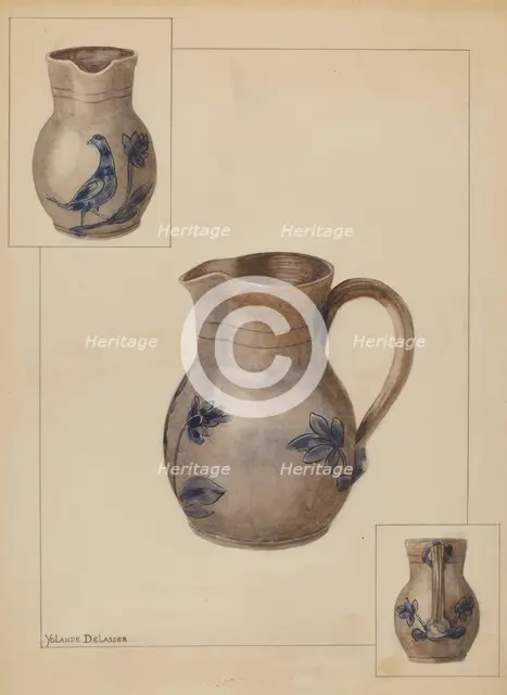 Water Jug, c. 1936. Creator: Yolande Delasser.