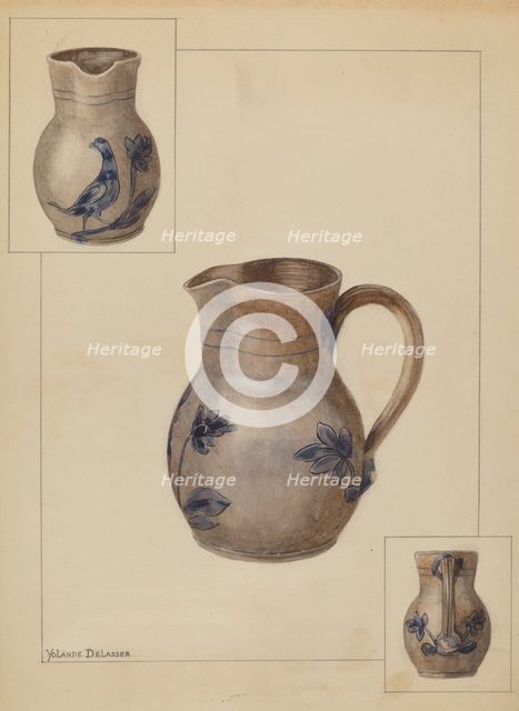 Water Jug, c. 1936. Creator: Yolande Delasser.