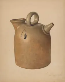 Water Jug, c. 1938. Creator: George Loughridge