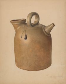 Water Jug, c. 1938. Creator: George Loughridge