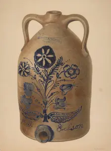 Water or Cider Jug, c. 1939. Creator: Nicholas Amantea