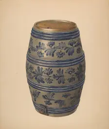 Water or Wine Keg, c. 1940. Creator: Giacinto Capelli