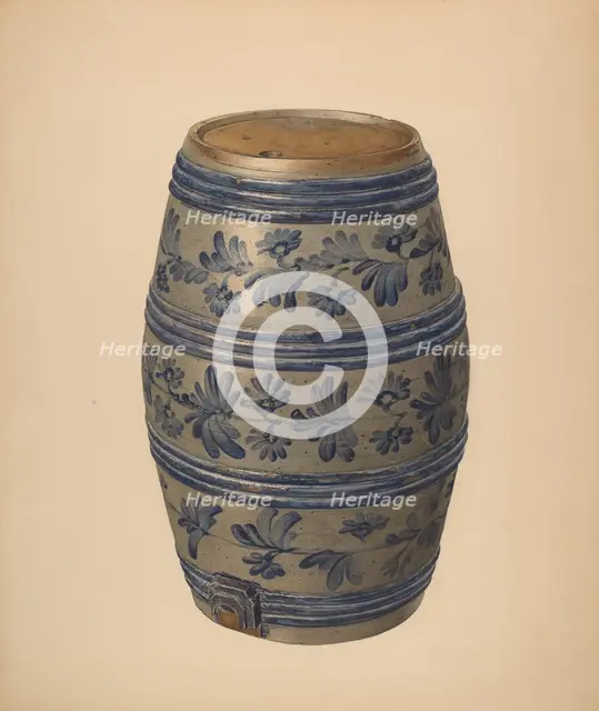 Water or Wine Keg, c. 1940. Creator: Giacinto Capelli.