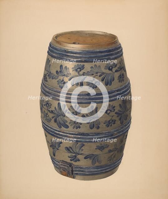 Water or Wine Keg, c. 1940. Creator: Giacinto Capelli.