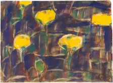 Water Lilies, 1925. Creator: Rohlfs, Christian (1849-1938)