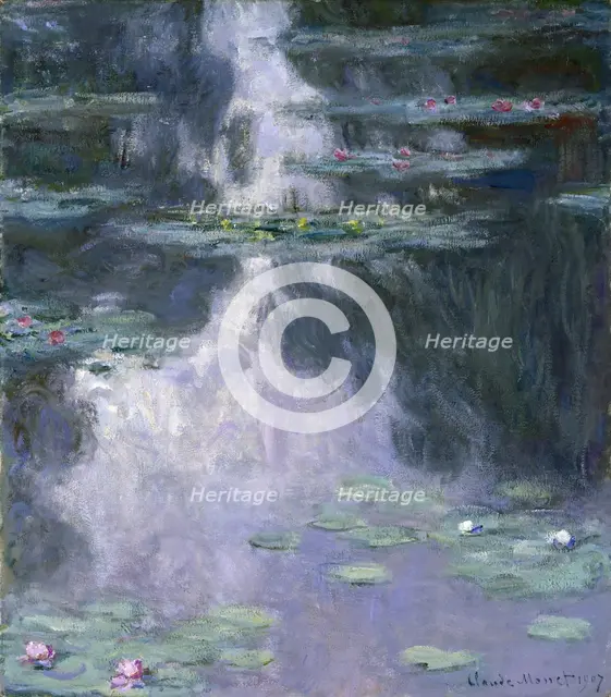 Water Lilies (Nymphéas), 1907. Artist: Monet, Claude (1840-1926)