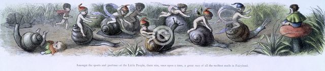 'Water lilies and water fairies of the period', c1869-c1870. Creator: Richard Doyle.