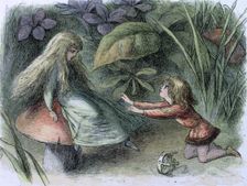 Water lilies and water fairies of the period c1869-c1870. Creator: Richard Doyle