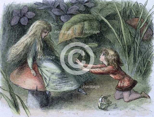 'Water lilies and water fairies of the period', c1869-c1870. Creator: Richard Doyle.