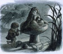 Water lilies and water fairies of the period c1869-c1870. Creator: Richard Doyle