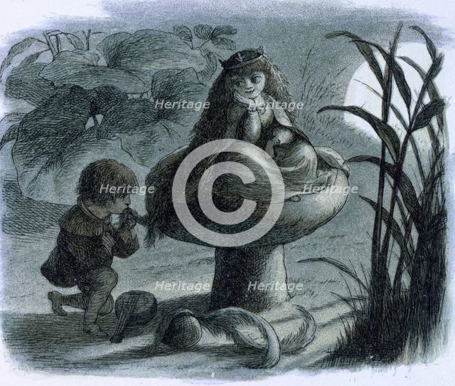 'Water lilies and water fairies of the period', c1869-c1870. Creator: Richard Doyle.