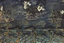 Water Lilies. Artist: Vrubel, Mikhail Alexandrovich (1856-1910)