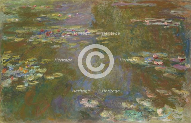 Water Lily Pond, 1917/19. Creator: Claude Monet.