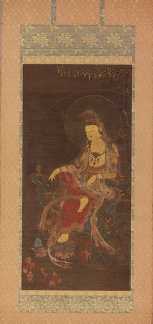 Water-Moon Avalokiteshvara (Suwol Gwaneum bosal), mid-14th century. Creator: Unknown