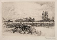 Water Meadow, 1859. Creator: Francis Seymour Haden (British, 1818-1910)
