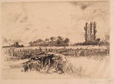 Water Meadows, c1859. Creator: Francis Seymour Haden