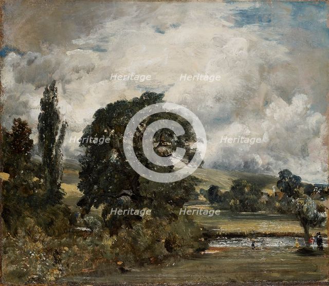 Water Meadows near Salisbury, 1820-1829. Artist: John Constable.