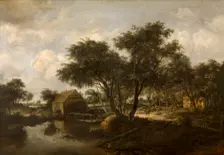 Water Mill, 1670-1685. Creator: Meindert Hobbema