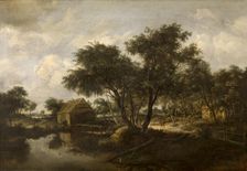 Water Mill, 1670-1685. Creator: Meindert Hobbema