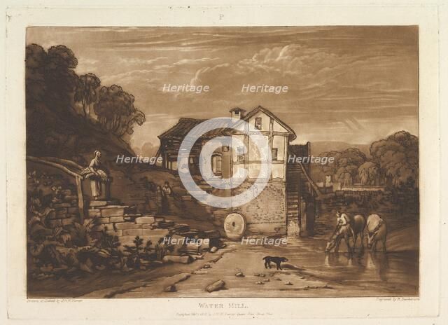 Water Mill (Liber Studiorum, part VIII, plate 37), February 1, 1812. Creator: JMW Turner.