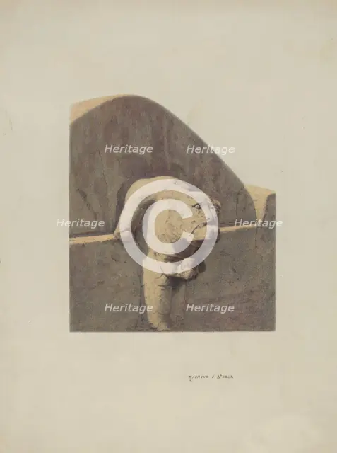 Water Spout, Sandstone, 1939. Creator: Raymond E. Noble.