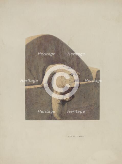 Water Spout, Sandstone, 1939. Creator: Raymond E. Noble.