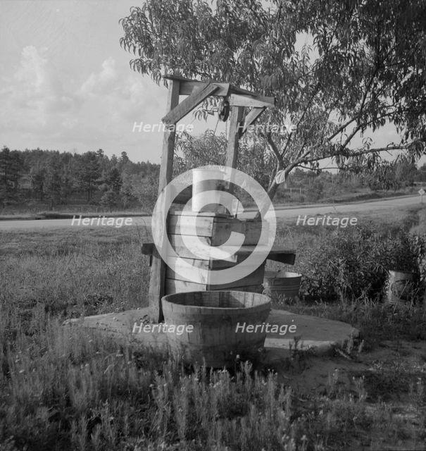 Water supply near Hartwell, Georgia, 1937. Creator: Dorothea Lange.