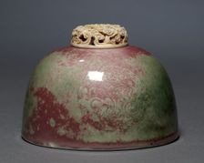 Water Pot with Ivory Lid, 1662-1722. Creator: Unknown