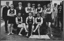 Water Polo: Ireland v. Wales - The Welsh Team - The Winners 1900. Artist: FP D'Arcy