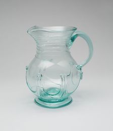 Water Pitcher, 1833/42. Creator: Redwood Glass Works