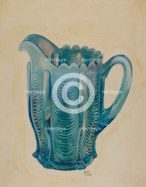 Water Pitcher, 1936. Creator: Ralph Atkinson.