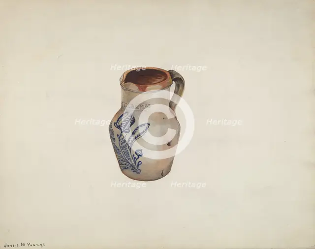 Water Pitcher, 1940. Creator: Jessie M Youngs.
