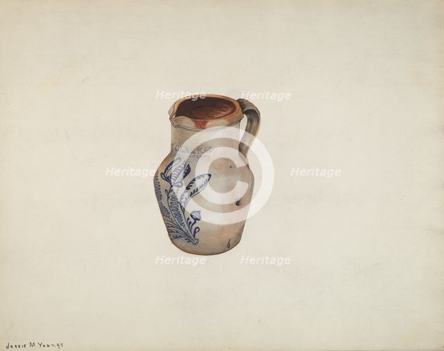Water Pitcher, 1940. Creator: Jessie M Youngs.
