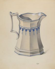 Water Pitcher, c. 1936. Creator: Edward White