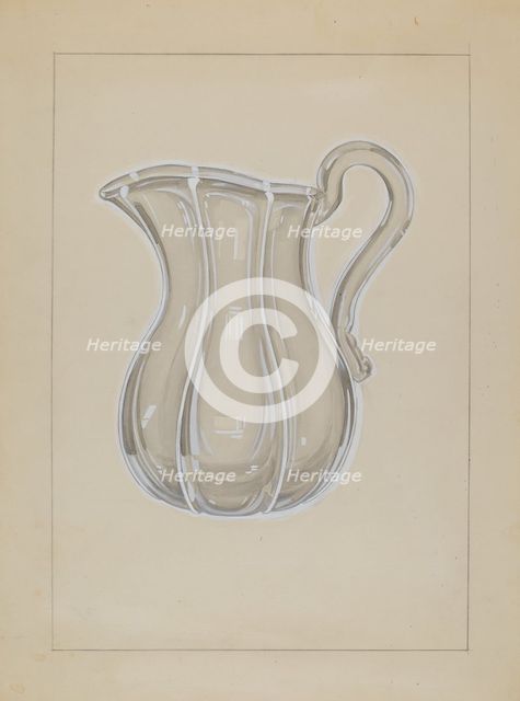 Water Pitcher, c. 1936. Creator: John Dana.