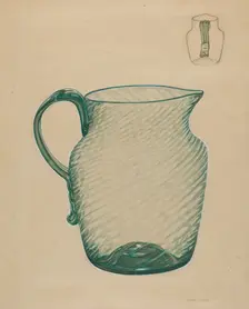 Water Pitcher, c. 1936. Creator: John Dana