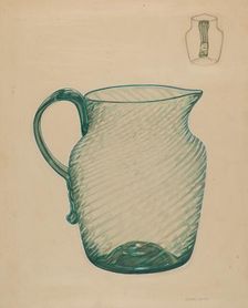 Water Pitcher, c. 1936. Creator: John Dana