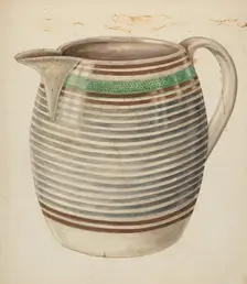 Water Pitcher, c. 1938. Creator: Al Curry