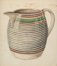 Water Pitcher, c. 1938. Creator: Al Curry