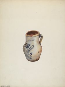 Water Pitcher, c. 1940. Creator: Jessie M Youngs