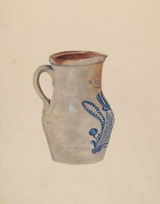 Water Pitcher, c. 1940. Creator: Jessie M Youngs
