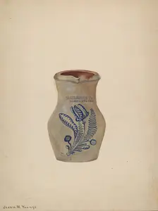 Water Pitcher, c. 1940. Creator: Jessie M Youngs