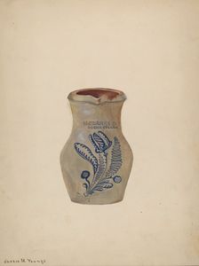 Water Pitcher, c. 1940. Creator: Jessie M Youngs