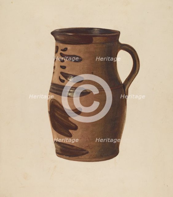 Water Pitcher, c. 1940. Creator: Raymond McGough.