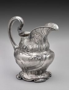 Water pitcher from the Martelé line, 1906. Creators: Gorham Manufacturing Company, George Ernest Germer, Harold Nock