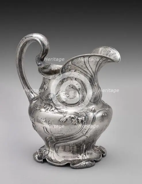 Water pitcher from the Martelé line, 1906. Creators: Gorham Manufacturing Company, George Ernest Germer, Harold Nock.