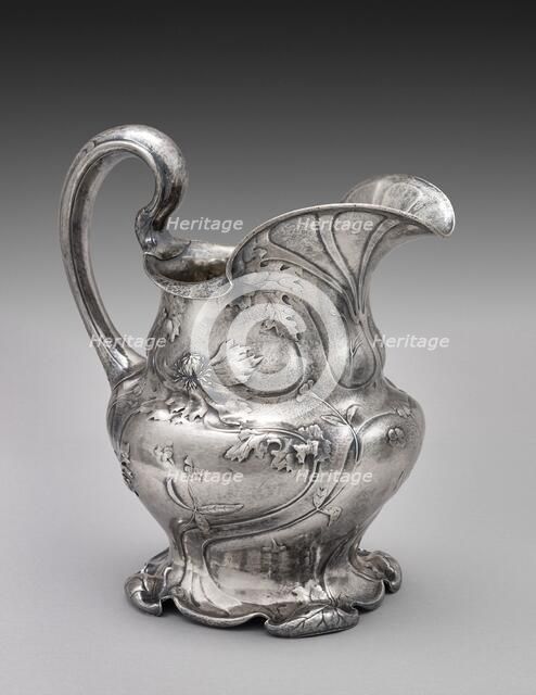 Water pitcher from the Martelé line, 1906. Creators: Gorham Manufacturing Company, George Ernest Germer, Harold Nock.