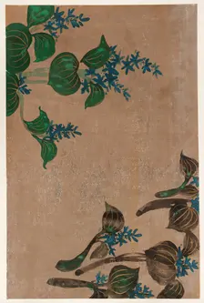 Water plants with blue flowers, Edo period, 1615-1868. Creator: Unknown