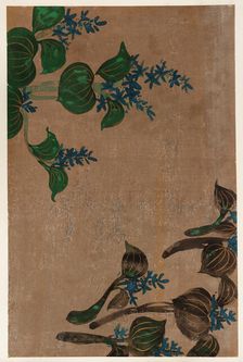 Water plants with blue flowers, Edo period, 1615-1868. Creator: Unknown