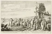 Water, plate three from The Four Elements, 1622. Creator: Jan van de Velde II